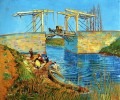 Le pont de Langlois à Arles avec des femmes à laver 2 Vincent van Gogh